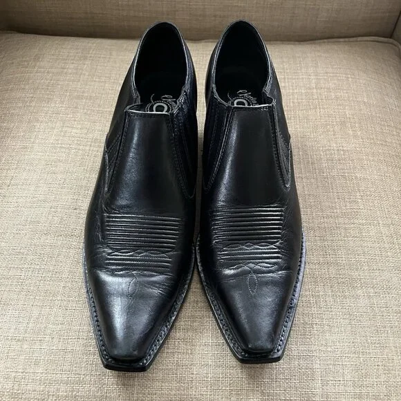 Charlie 1 Horse Black Booties Size 8 (B) Boots Short Leather Western Cowboy - Picture 3 of 16